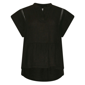Tiffany Top - Isolde Top Linen - Black