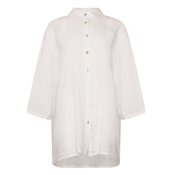 Tiffany Skjorte - Jenna Oversize Shirt - White