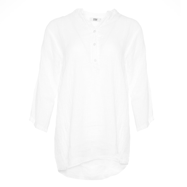 Tiffany Shirt - Linen Shirt - White