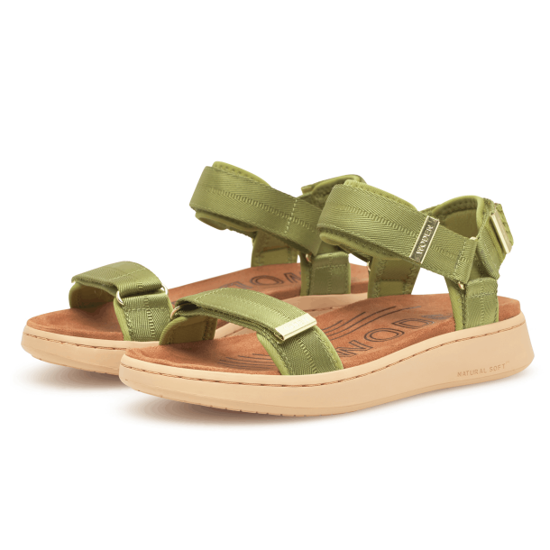 Woden Sandaler - Line - Bambus Green