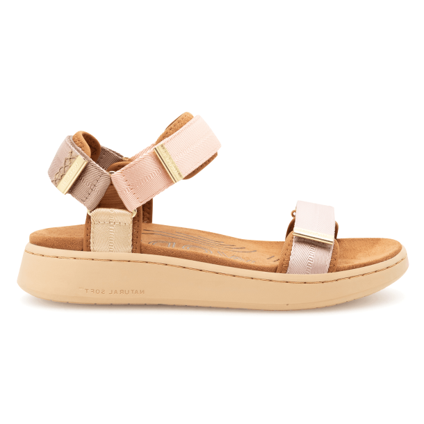 Woden Sandaler - Line - Blush Multi