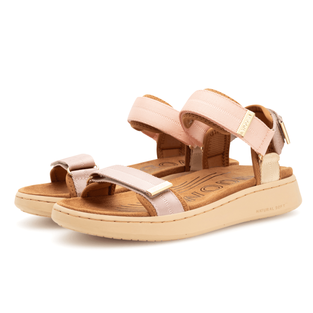 Woden Sandaler - Line - Blush Multi