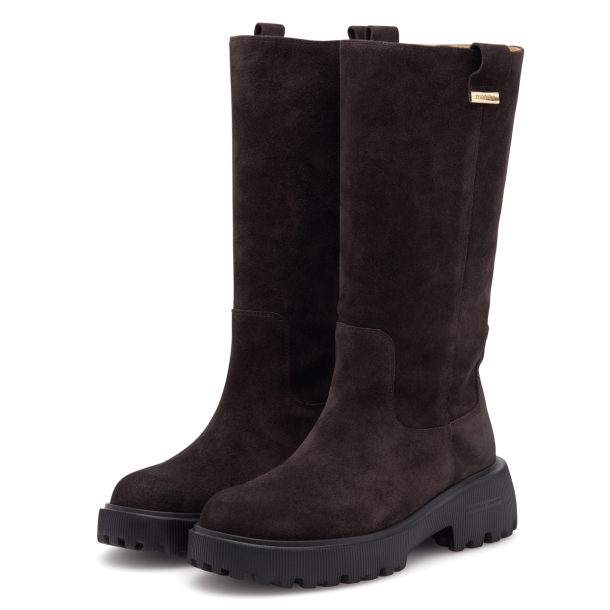 Woden Shoe The Bear Stvler - Lea Suede - Chocolate