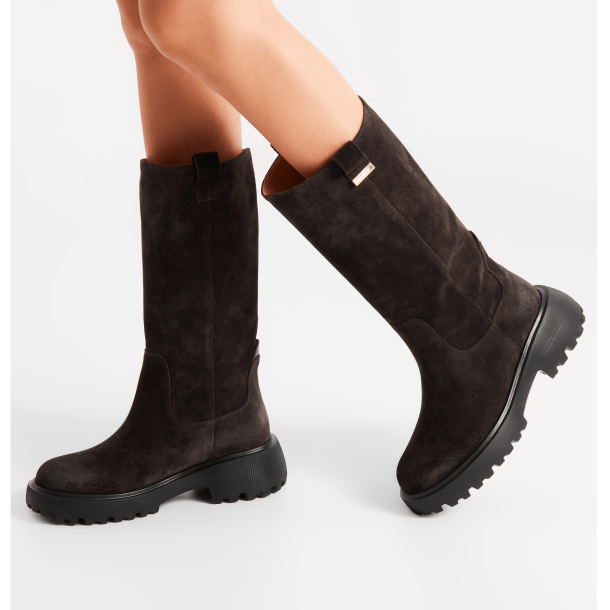 Woden Shoe The Bear Stvler - Lea Suede - Chocolate