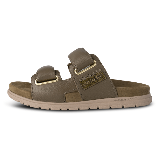 Woden Sandaler - Lisa Leather - Dark Olive