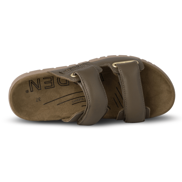 Woden Sandaler - Lisa Leather - Dark Olive