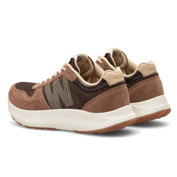 Woden Sneakers - Mathilde Runner Suede - Chocolate Multi