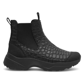Woden Gummistvler - Siri Croco Waterproof - Black