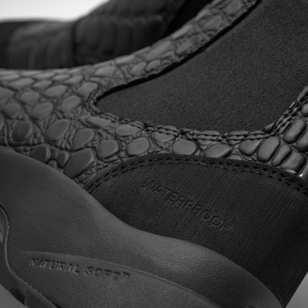 Woden Gummistvler - Siri Croco Waterproof - Black