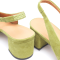 Woden Shoe the Bear Sandal - Julia Suede - Bambus Green