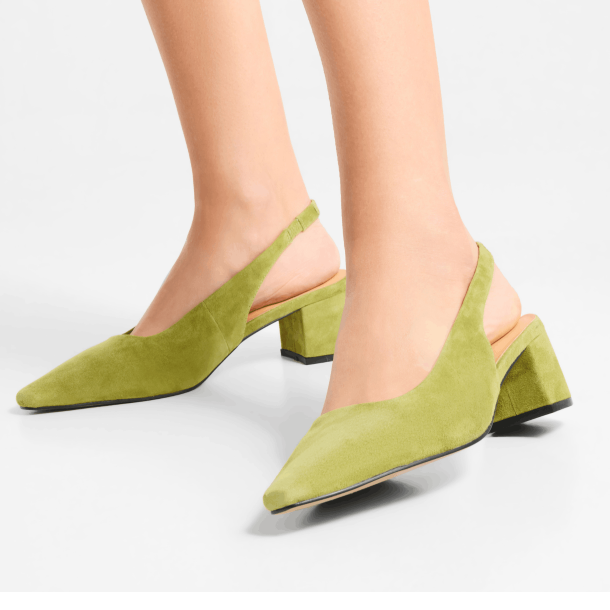 Woden Shoe the Bear Sandal - Julia Suede - Bambus Green