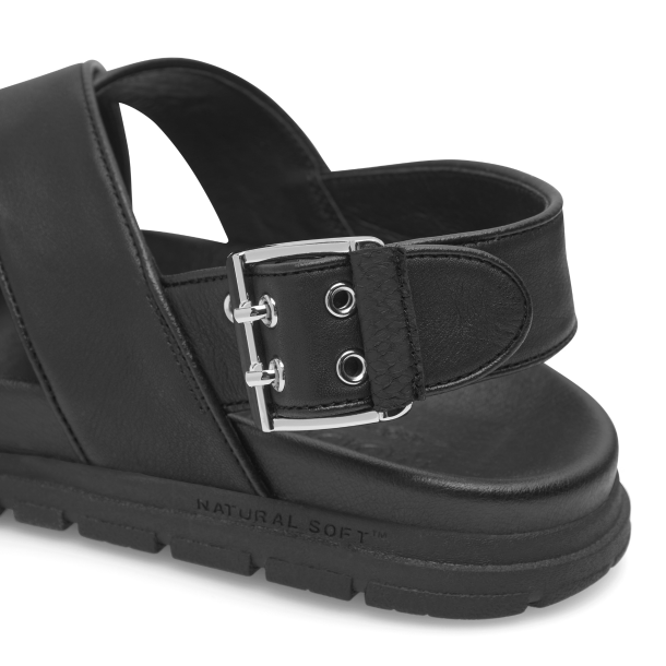 Woden Shoe the Bear Sandal - Tea L - Black