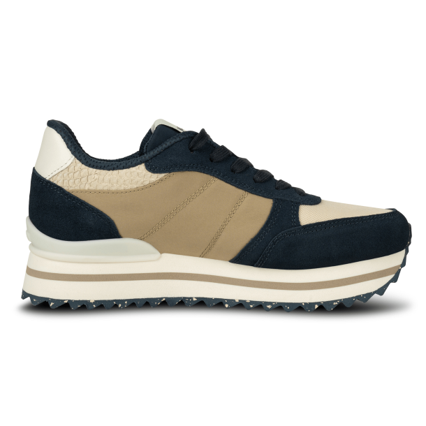 Woden Sneakers - Ronja Plateau - Navy Multi