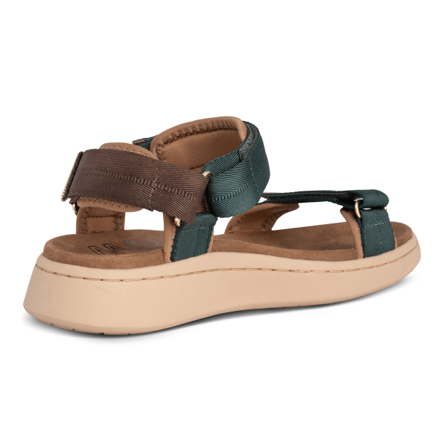Woden Sandaler - Line - Deep Forest / Chocolate