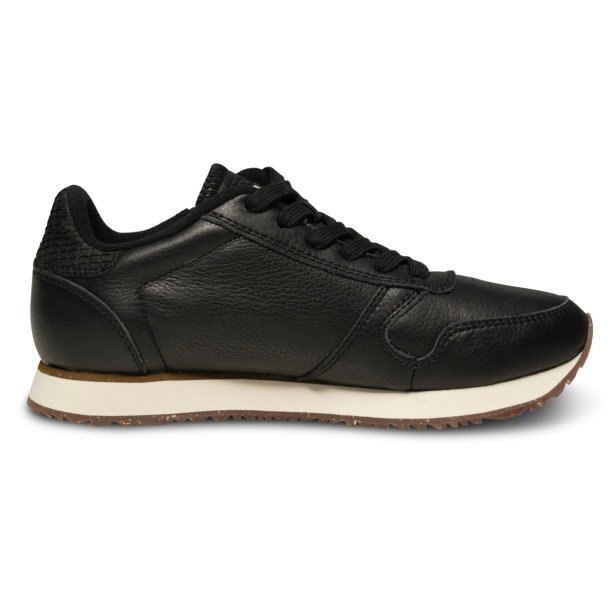 Woden Ydun Leather Zipper Sneakers - Black