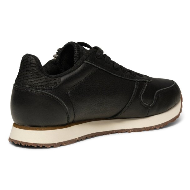 Woden Ydun Leather Zipper Sneakers - Black
