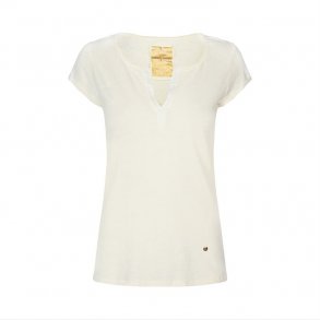 Mos Mosh T-shirt - MMTroy Tee SS - Ecru