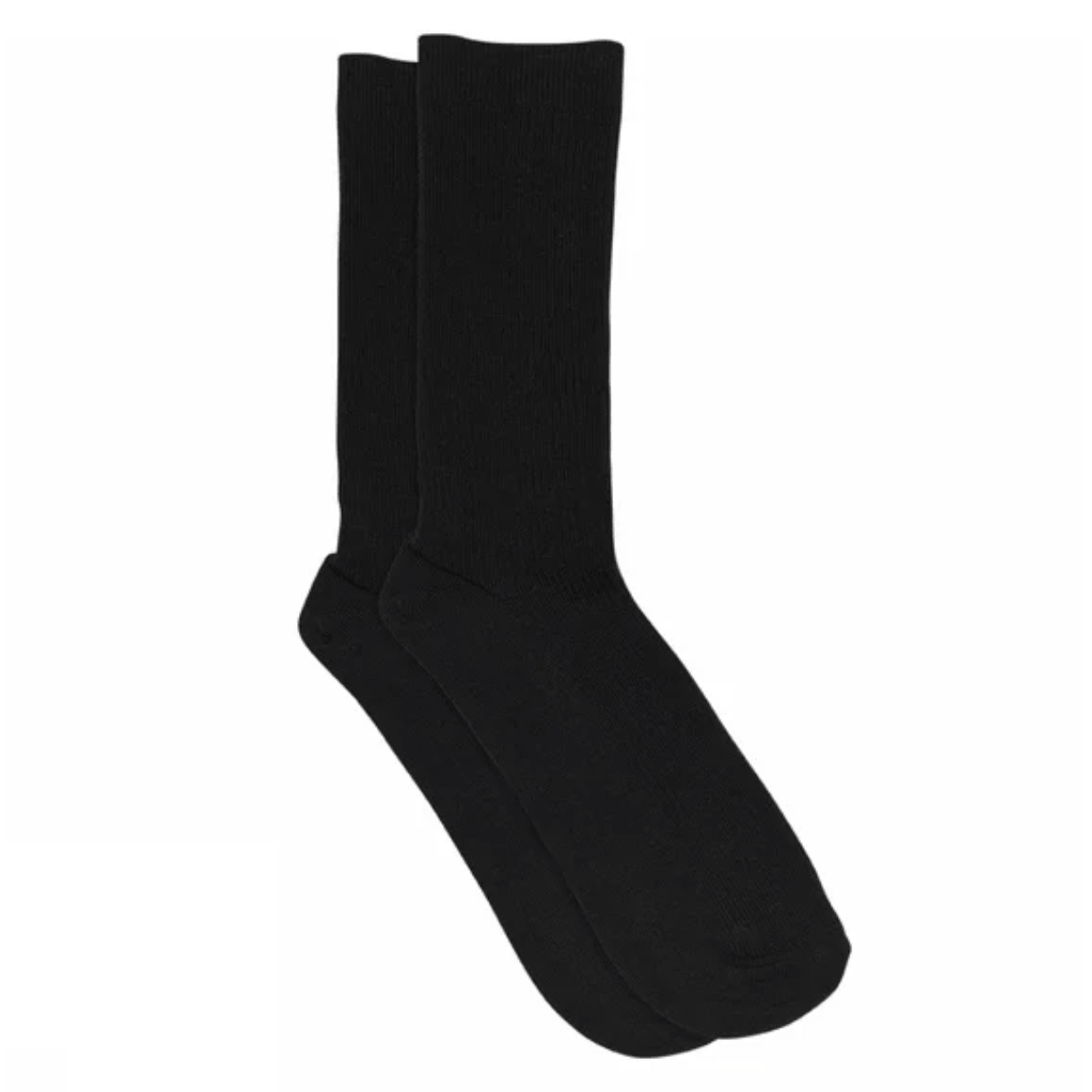 MP Strømper - Fine Wool Rib Socks - Black 37/39